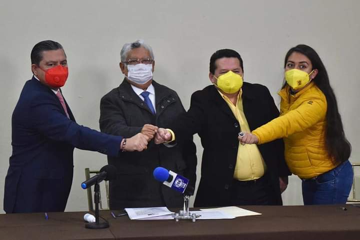  Firman el PAN, PRI y PRD convenio de coalición para el proceso electoral 2021