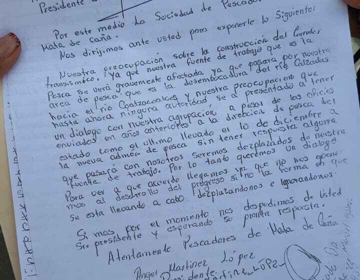  Pescadores amenazan con encadenarse en el Puente Coatzacoalcos Uno, si AMLO no escucha sus peticiones
