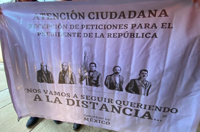  Instalan mesas de atención ciudadana previo a la llegada de AMLO al sur de Veracruz