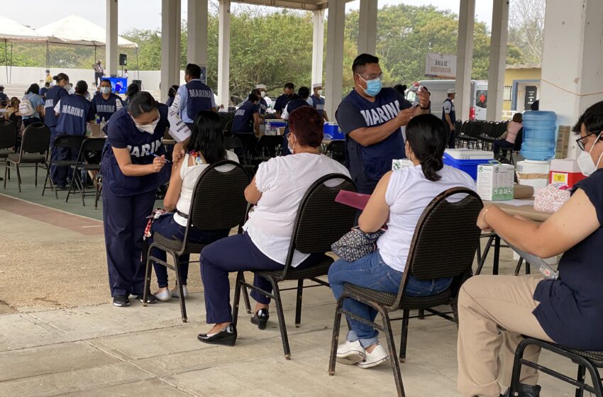  23 mil 900 maestros del sur de Veracruz fueron vacunados contra el covid-19