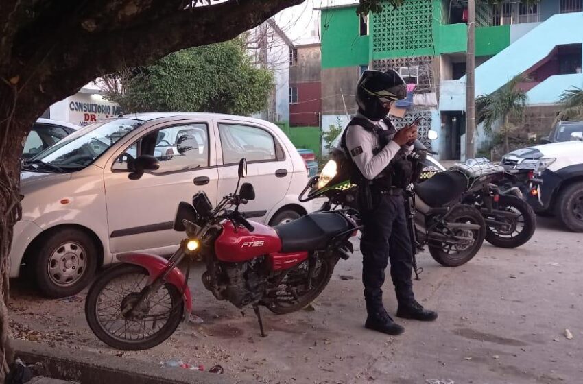  Recupera Policía Vial motocicleta con reporte de robo