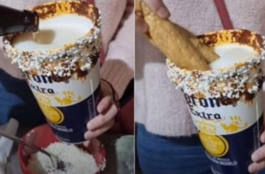  ¿Aberración culinaria o manjar? Crean micheladas de mole con flautas de pollo