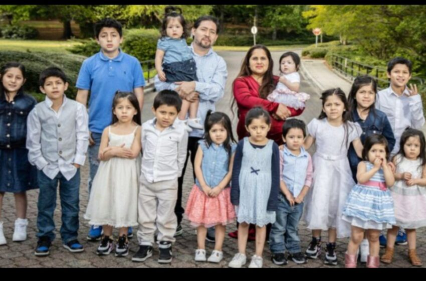  ¿Familia numerosa? Mujer de 39 años tiene 16 hijos; todos tienen nombres que inician con la letra ‘C’
