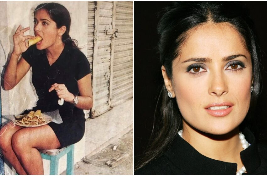  Salma Hayek le entra a los tacos con estilo sexy y elegancia en foto inédita.
