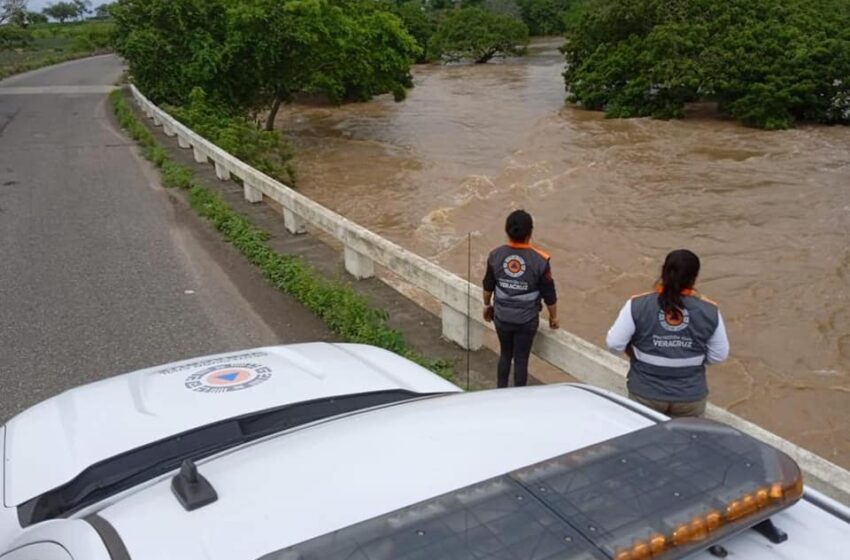  Conagua advierte por incremento en ríos de Veracruz