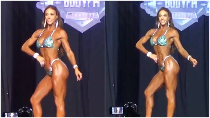  Vanessa Guzmán impacta con su figura en torneo de fisicoculturismo