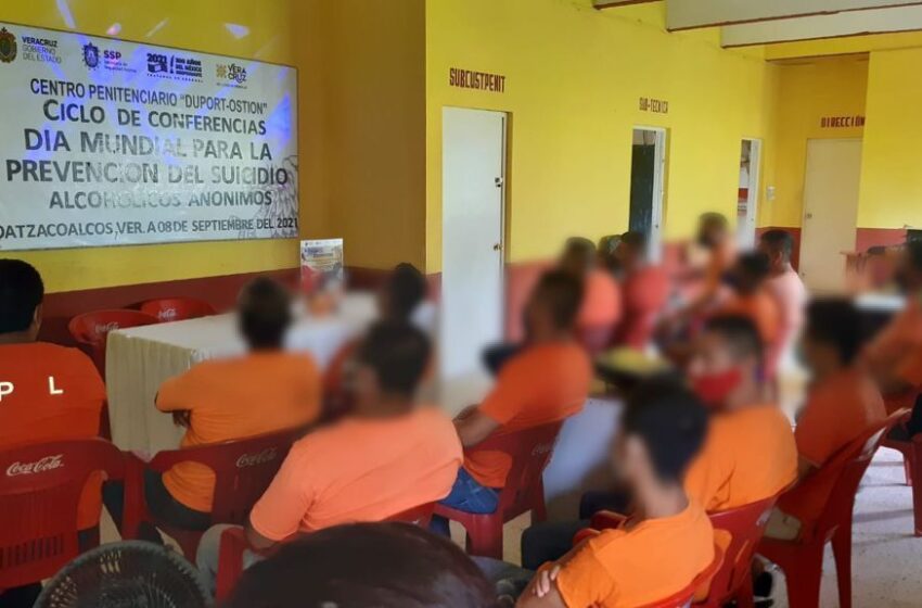  Imparte SSP conferencias virtuales para la Prevención del Suicidio, a la población de los 17 Centros Penitenciarios en Veracruz