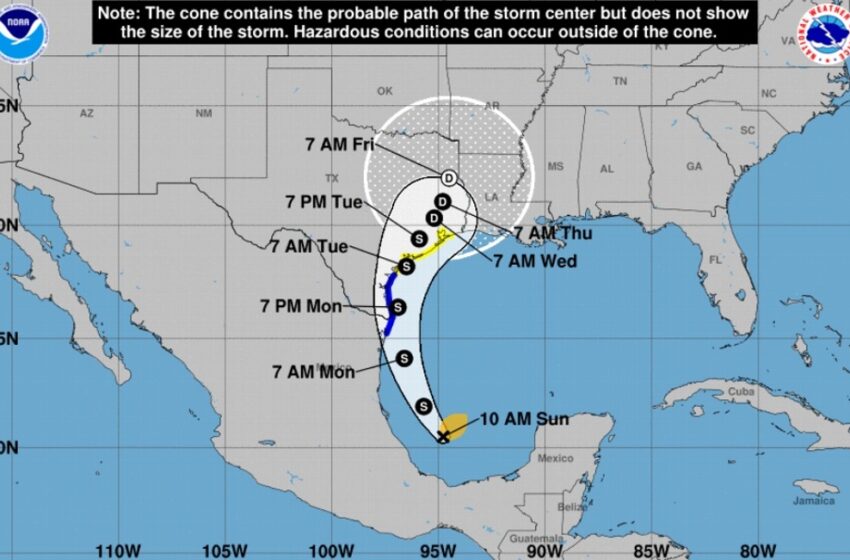  Se forma la tormenta tropical ‘Nicolas’ frente al puerto de Veracruz