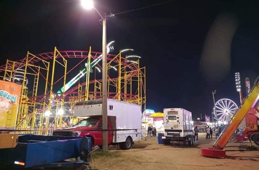  Mujer recibe descarga eléctrica en la feria de Coatzacoalcos