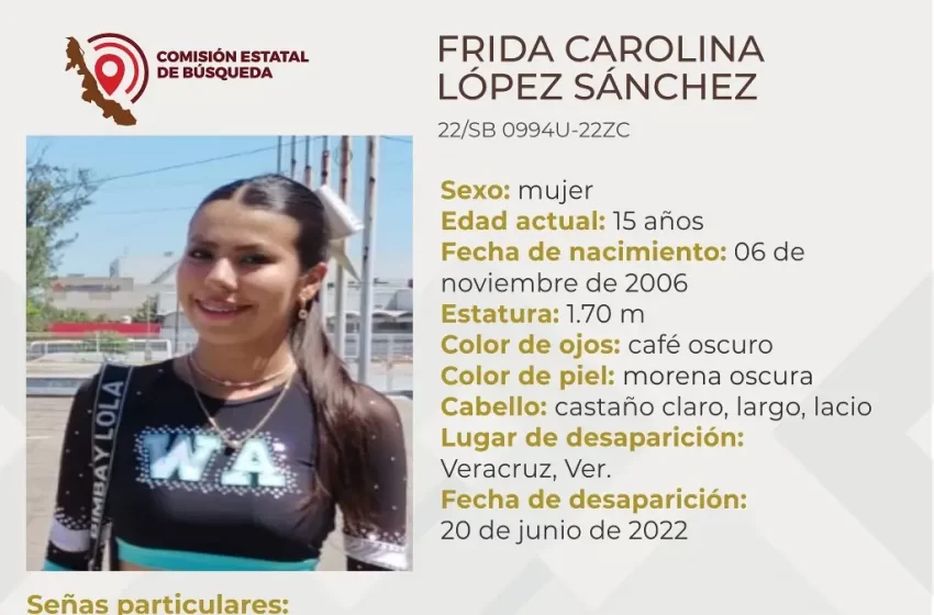  Desaparece joven de 15 años en el Puerto de Veracruz