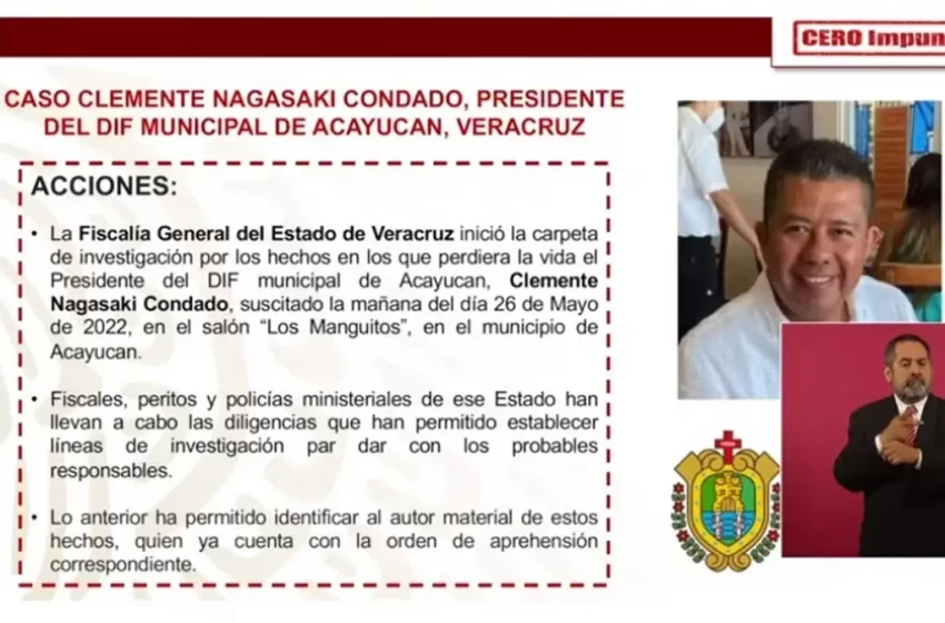  Ya hay orden de captura contra presunto asesino de presidente del DIF de Acayucan, Veracruz