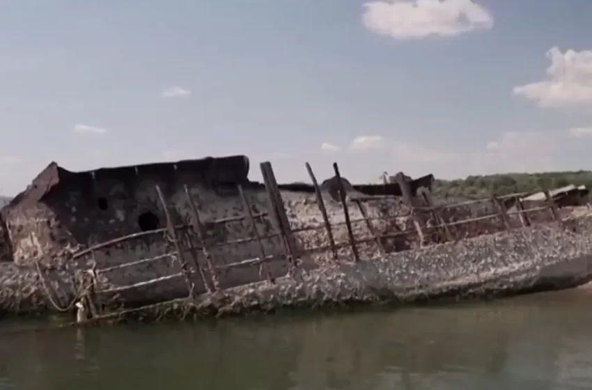  Sequía baja el nivel del Danubio y revela buques alemanes de la Segunda Guerra Mundial