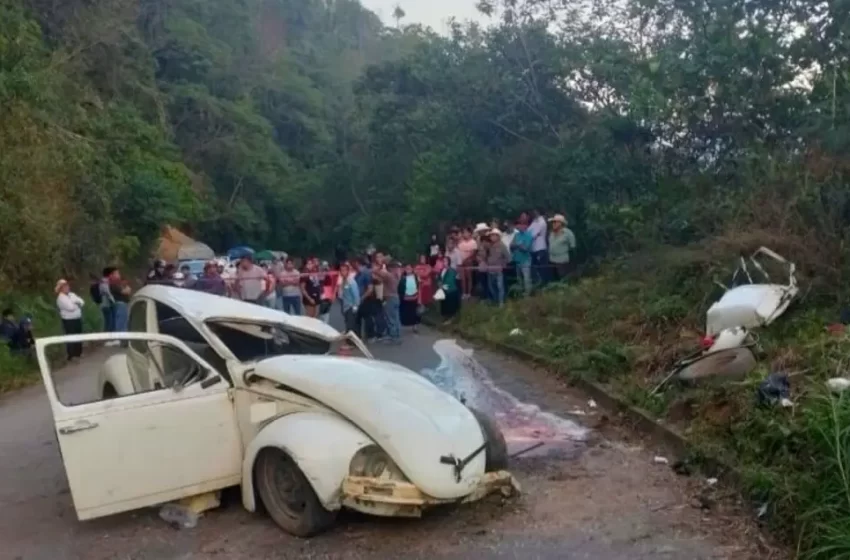  Muere familia con bebé de 9 meses en un accidente en carretera de Veracruz