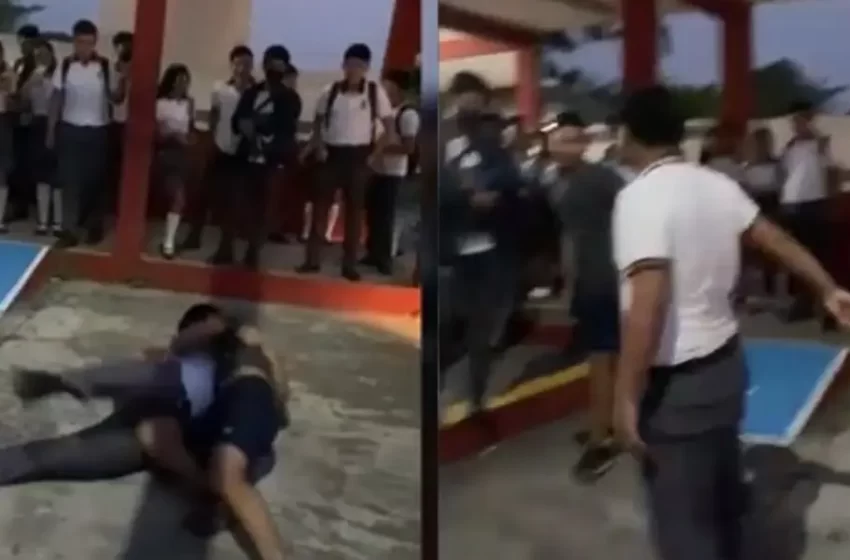  Polémica en Veracruz por pelea de estudiantes grabada por maestros