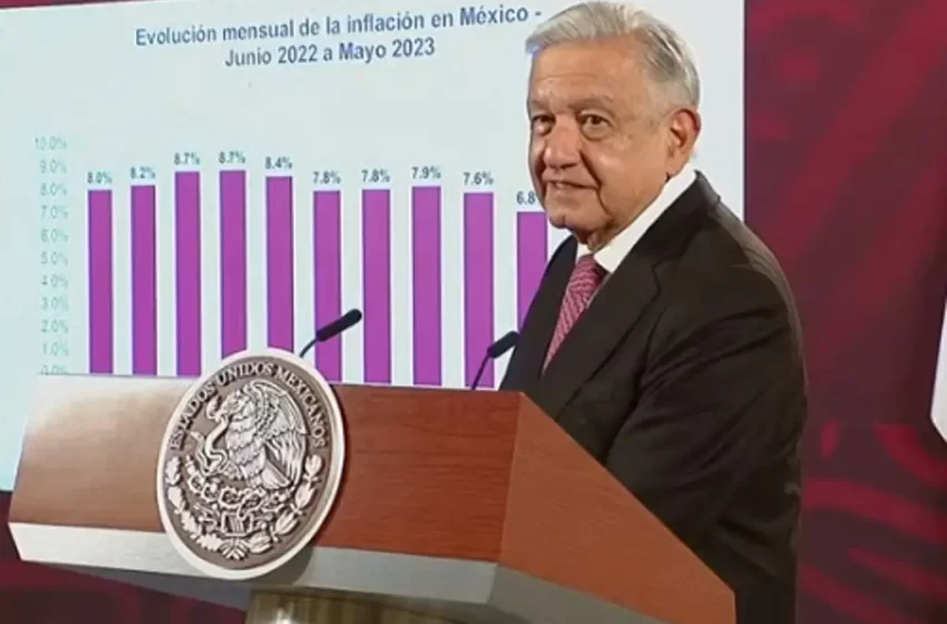  Celebra AMLO que «está bajando la inflación»