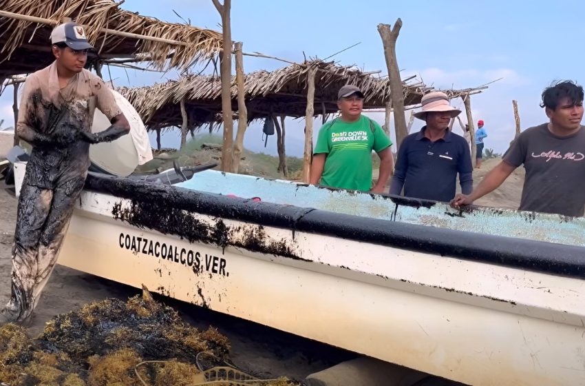  Derrame de hidrocarburo amenaza pesca y arrecifes en Veracruz